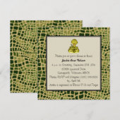 Schlange Print Baby Dusche Einladung (Vorne/Hinten)