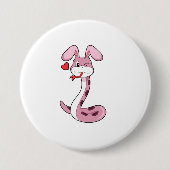 Schlange Rabbit Herz Button (Vorderseite)