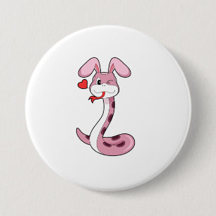 Schlange Rabbit Herz Button