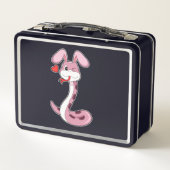 Schlange Rabbit Herz Metall Brotdose (Rückseite)