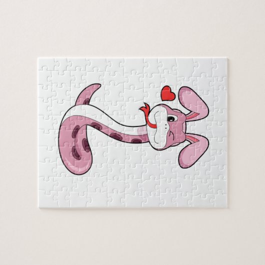 Schlange Rabbit Herz Puzzle (Horizontal)