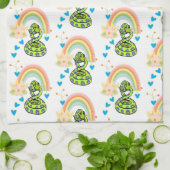 Schlange Rainbow Floral Kitchen Handtuch (Gefaltet)