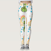 Schlange Rainbow Leggings (Vorderseite)