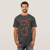 Schlange Red Black Coral Snake Educational T-Shirt (Vorne ganz)