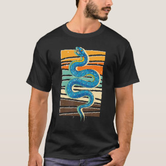 Schlange Reptile Hühner Haustier Retro Schlange T-Shirt