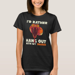 Schlange Reptile Keeper Tierraubtier Haustier Eige T-Shirt