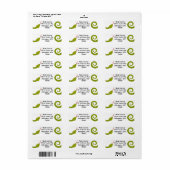 Schlange Rücksendeadressen-Aufkleber (Vorne)