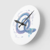 Schlange Runde Wanduhr (Winkel)