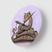 Schlange Runde Wanduhr (Winkel)