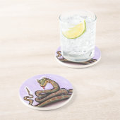 Schlange Sandstein Untersetzer (Seite)