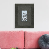 Schlange/Schlange Leinwanddruck (Insitu (Wohnzimmer))