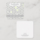 Schlange Schmuckhalter aus grauem Handwerk Quadratische Visitenkarte (Vorne/Hinten)