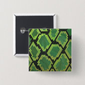 Schlange Schwarz und Grün Button (Vorne & Hinten)