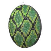 Schlange Schwarz und Grün Dartscheibe (Vorderseite rechts)