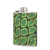 Schlange Schwarz und Grün Flachmann (Links)