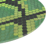 Schlange Schwarz und Grün Schneidebrett (Ecke)