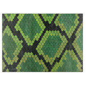 Schlange Schwarz und Grün Schneidebrett (Vorderseite)