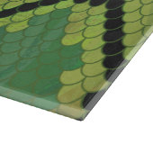 Schlange Schwarz und Grün Schneidebrett (Ecke)