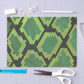 Schlange Schwarz und Grün Seidenpapier (Handwerk)