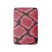 Schlange Schwarz und Rot Print Badematte (Vorderseite Vertikal)