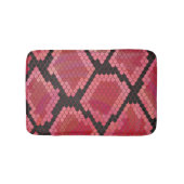 Schlange Schwarz und Rot Print Badematte (Vorderseite)