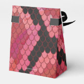 Schlange Schwarz und Rot Print Geschenkschachtel (Rückseite)