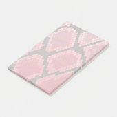 Schlange Schwarz und Rot Print Post-it Klebezettel (angewinkelt)