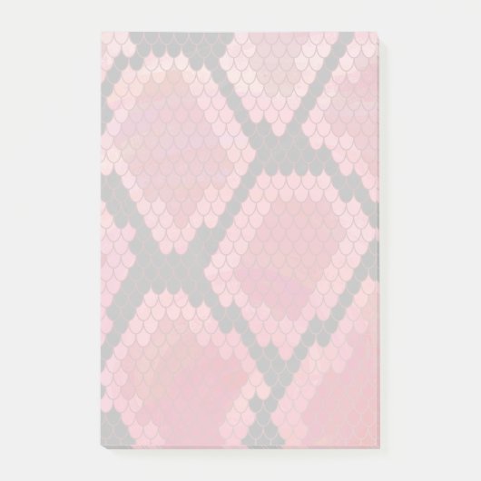 Schlange Schwarz und Rot Print Post-it Klebezettel (Vorderseite)