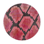 Schlange Schwarz und Rot Print Schneidebrett (Vorderseite)