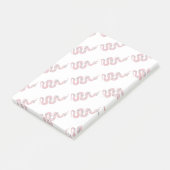 Schlange Schwarze und Rote Silhouette Post-it Klebezettel (angewinkelt)