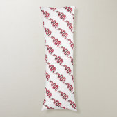 Schlange Schwarze und Rote Silhouette Seitenschläferkissen (Vorderseite Vertikal)