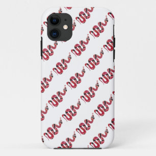 Schlange Schwarze und Rote Silhouetten Case-Mate iPhone Hülle