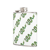 Schlange Silhouette für Schwarz und Grün Flachmann (Links)