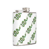 Schlange Silhouette für Schwarz und Grün Flachmann (Rechts)