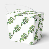 Schlange Silhouette für Schwarz und Grün Geschenkschachtel (Rückseite)