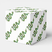 Schlange Silhouette für Schwarz und Grün Geschenkschachtel (Rückseite)