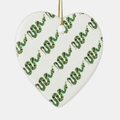 Schlange Silhouette für Schwarz und Grün Keramikornament (Rechts)