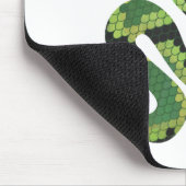 Schlange Silhouette für Schwarz und Grün Mousepad (Ecke)