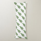 Schlange Silhouette für Schwarz und Grün Seitenschläferkissen (Vorderseite Vertikal)