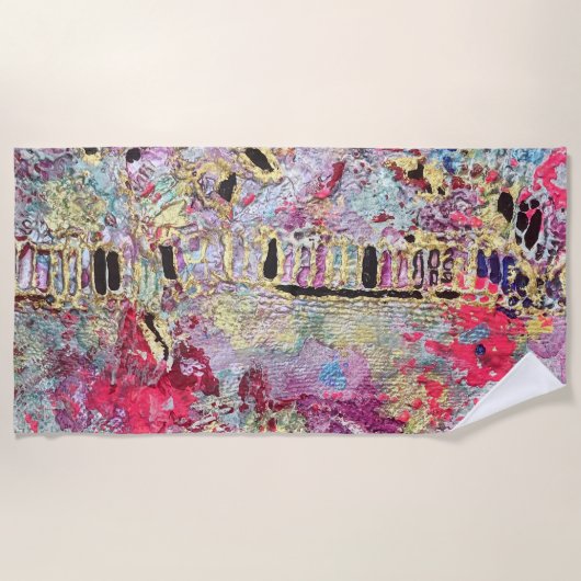 Schlange Skin Beach Handtuch kühl lebhaft farbenfr (Vorderseite)