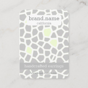 Schlange Skin Gray Handmade Schmuckhalter Visitenkarte