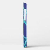 Schlange Skin in Blue Design Case-Mate iPhone Fall Case-Mate iPhone Hülle (Rückseite / Links)