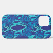 Schlange Skin in Blue Design Case-Mate iPhone Fall Hülle (Rückseite (Horizontal))