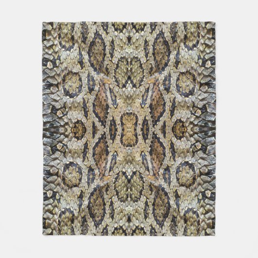 Schlange Skin Muster Textur Fleecedecke (Vorderseite)