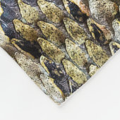 Schlange Skin Muster Textur Fleecedecke (Ecke)