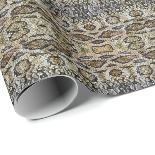 Schlange Skin Muster Textur Geschenkpapier (Rolleneckpunkt)