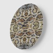 Schlange Skin Muster Textur Große Wanduhr (Winkel)