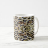 Schlange Skin Muster Textur Kaffeetasse (VorderseiteRechts)