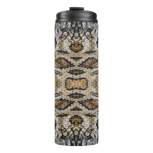 Schlange Skin Muster Textur Thermosbecher (Vorderseite)