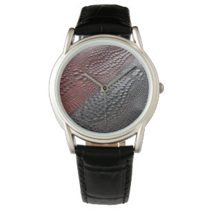Schlange Skin Texture Armbanduhr